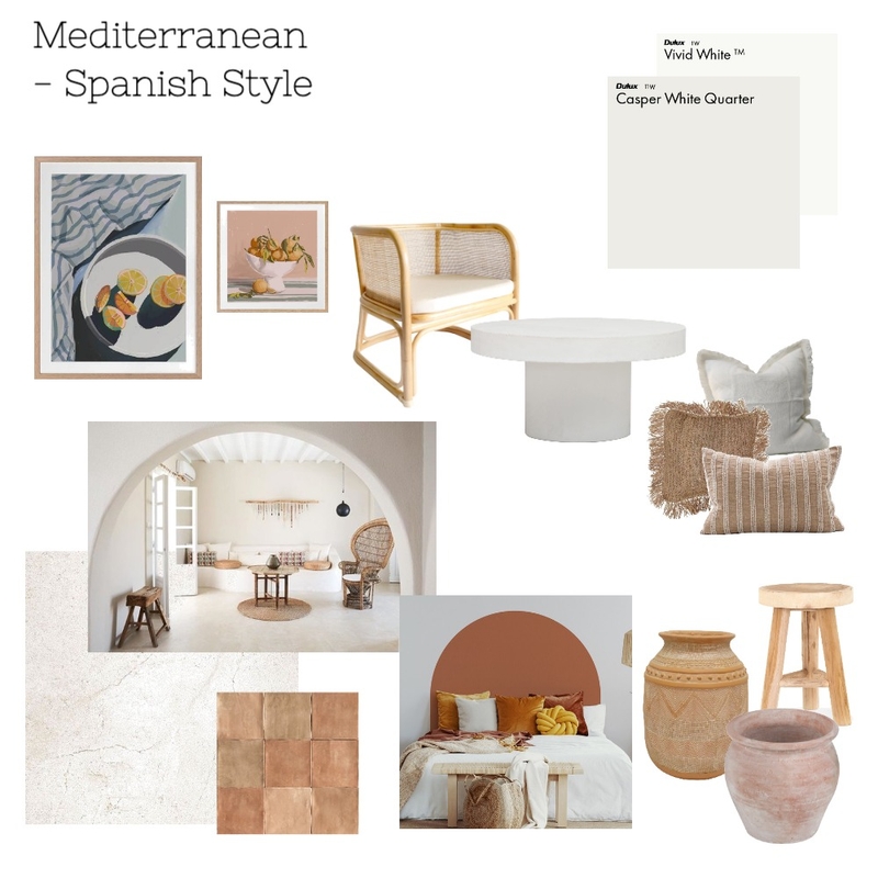 Mediterranean - Spanish Style Mood Board by MT Interiors on Style Sourcebook