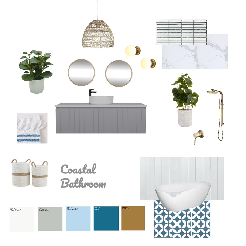 Coastal Bathroom Mood Board by brentscales on Style Sourcebook