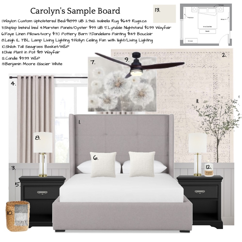 Carolyn's Sample Board Mood Board by jenleclair on Style Sourcebook