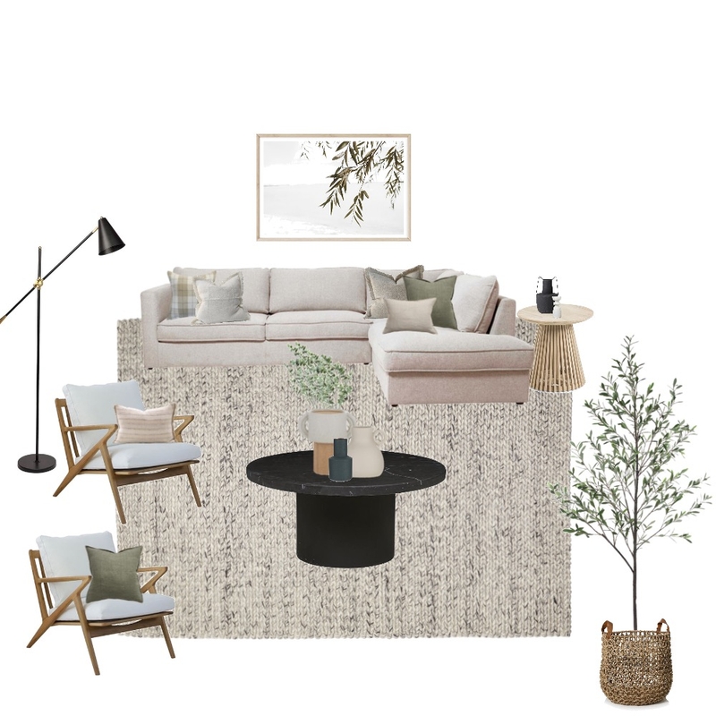 Living Room Mood Board by Sage & Stone Styling on Style Sourcebook