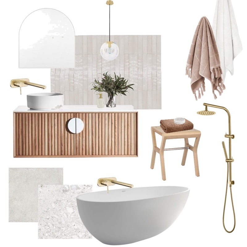 Bathroom Mood Board by Sage & Stone Styling on Style Sourcebook