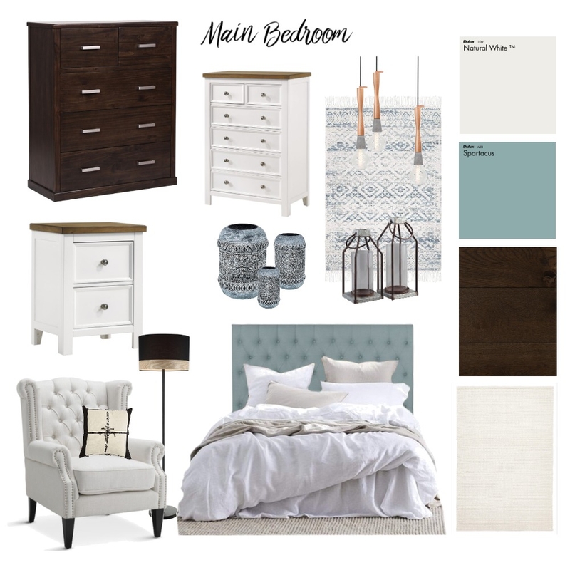 Scott Main Bedroom Blue Mood Board by LMR Designs on Style Sourcebook