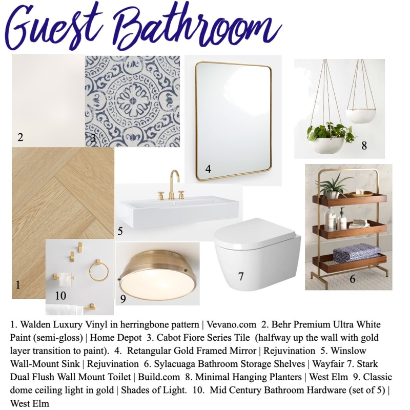 Bathroom Mood Board by Nancy Deanne on Style Sourcebook