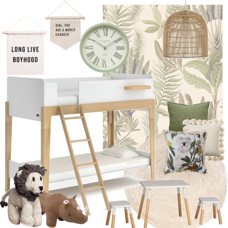 green kids room Mood Board by aeshaosman on Style Sourcebook