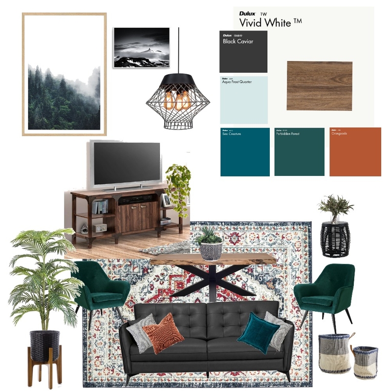 Mountain Inspired Living Room Mood Board by irisoasis on Style Sourcebook