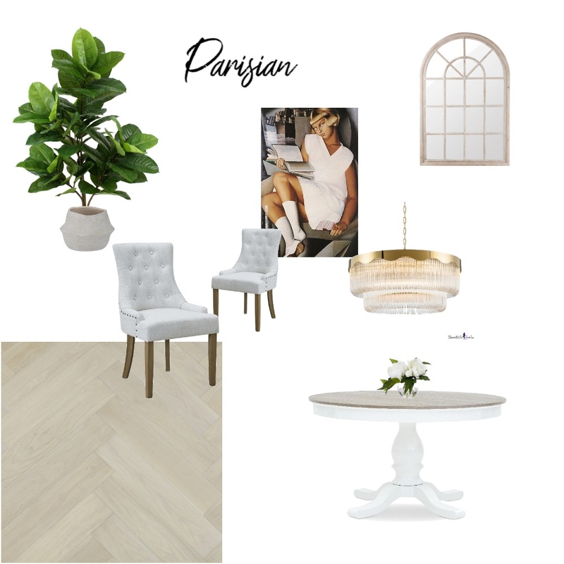 Parisian Dining room Mood Board by Kahryn on Style Sourcebook