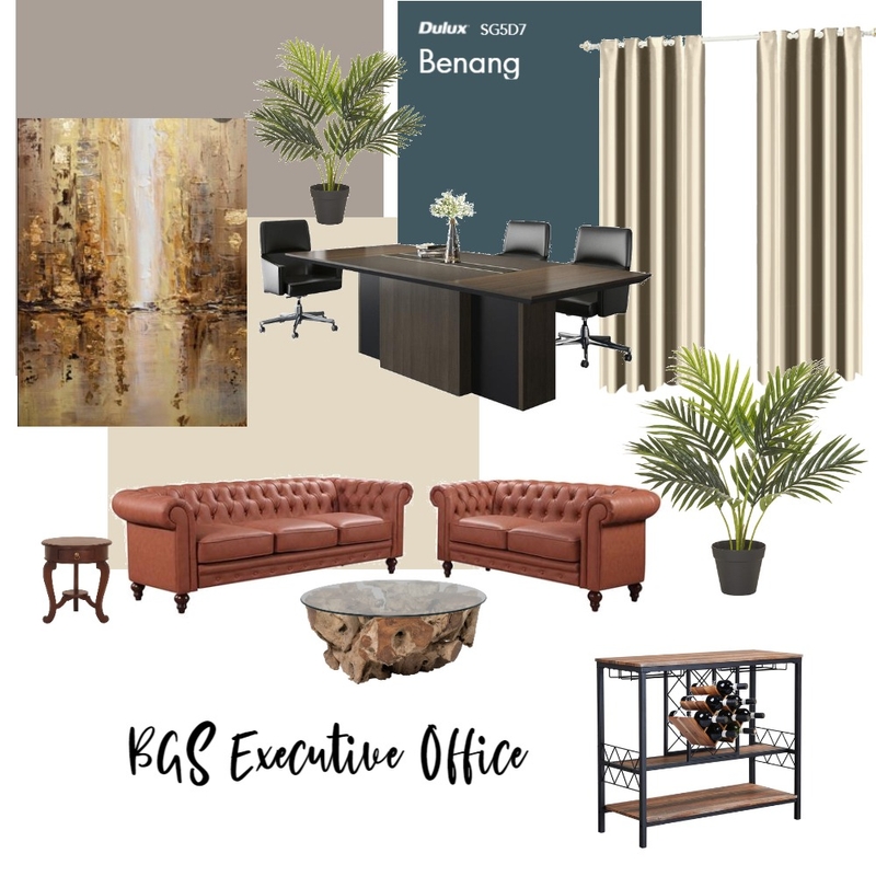 Executive Office Mood Board by Brenda Maps on Style Sourcebook