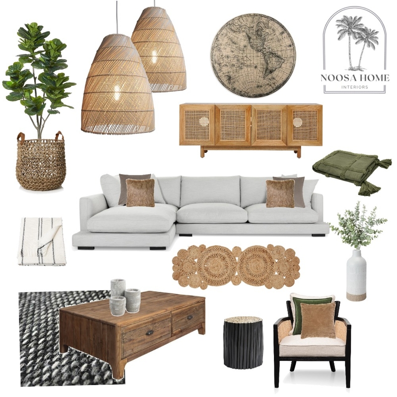 Modern Coastal Farmhouse Living Room Mood Board by Noosa Home Interiors on Style Sourcebook