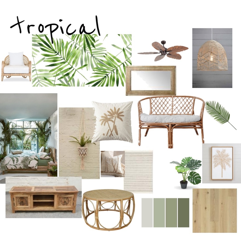 tropical Mood Board by Designolivia on Style Sourcebook