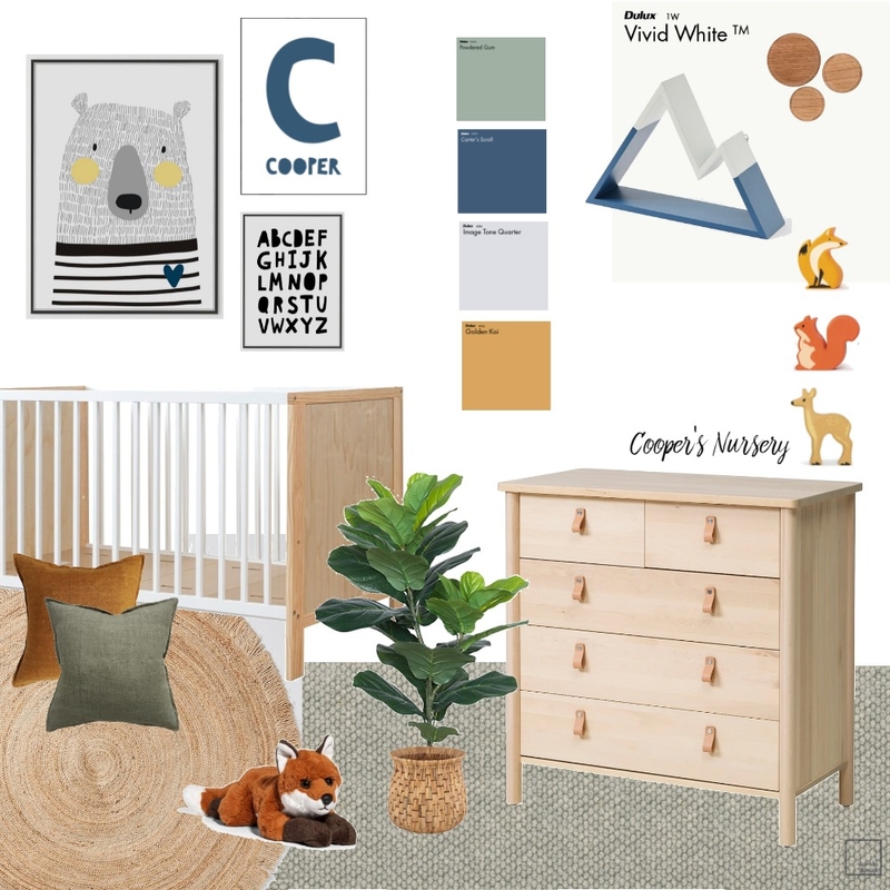 Cooper's Nursery Mood Board by Baico Interiors on Style Sourcebook