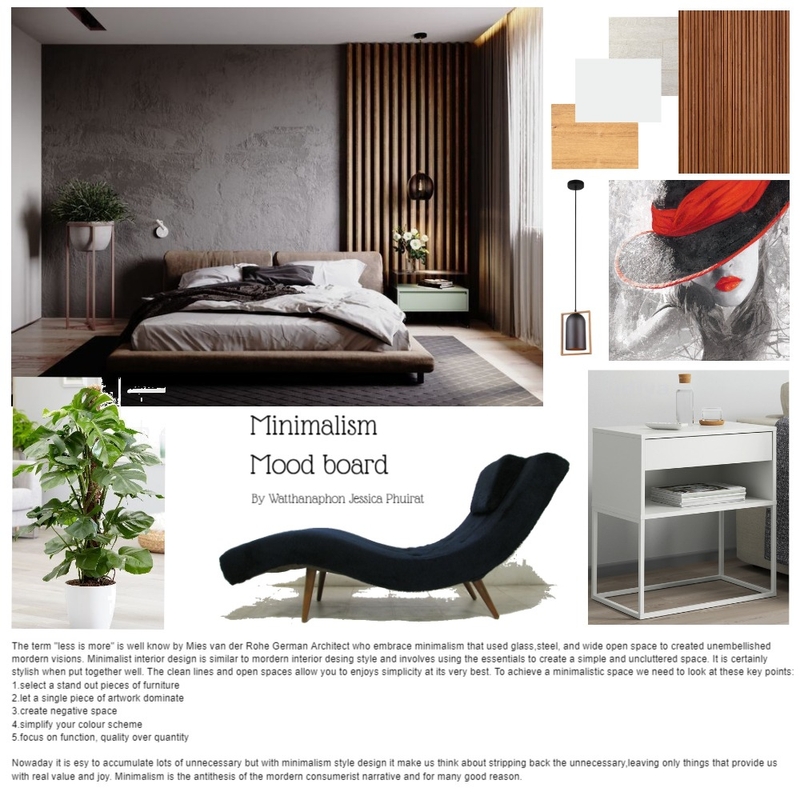 Assignment 3:  Minimalism Mood Board Mood Board by jess2530 on Style Sourcebook