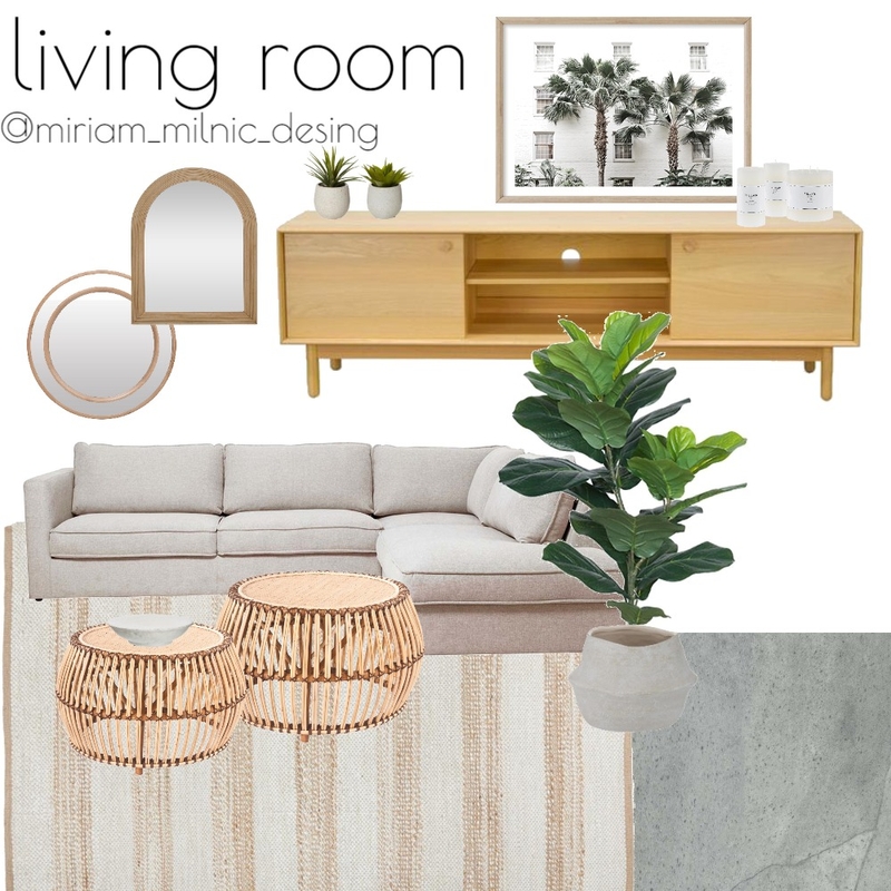 boho living room Mood Board by miriammilnic on Style Sourcebook