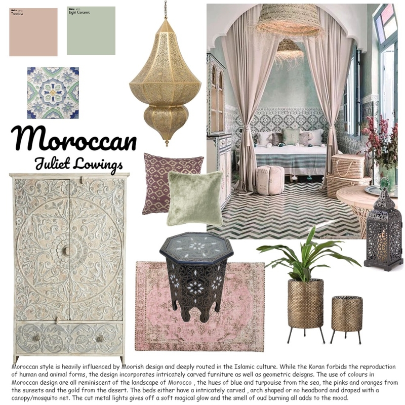 Moroccan Mood Board by juliet Lowings on Style Sourcebook