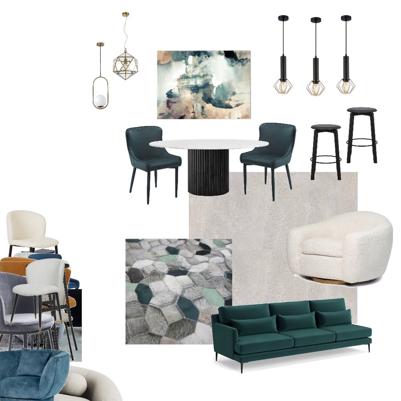 Ramona dining lounge concept 5 Mood Board by Little Design Studio on Style Sourcebook