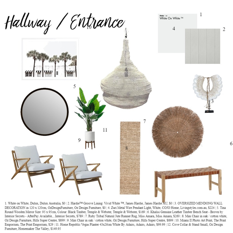 Entrance/ Hallway Mood Board by PaigeJan on Style Sourcebook