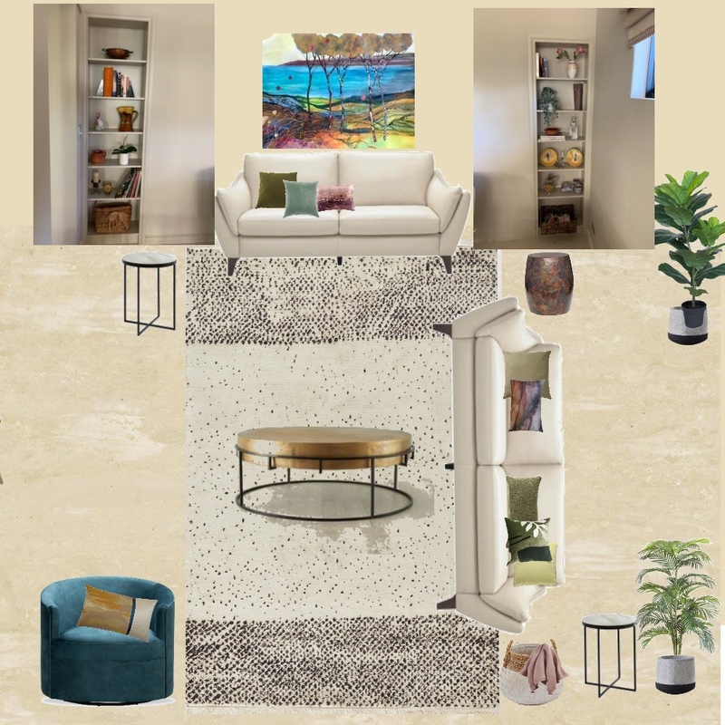 Family Living with links version Rosa with background shelves Mood Board by rag on Style Sourcebook
