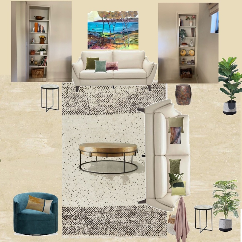 Family Living with links version Rosa with background shelves Mood Board by rag on Style Sourcebook