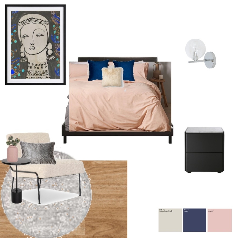 Master bedroom - peach cover Mood Board by smallnads on Style Sourcebook