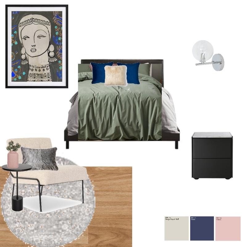 Master bedroom - leaf green cover Mood Board by smallnads on Style Sourcebook