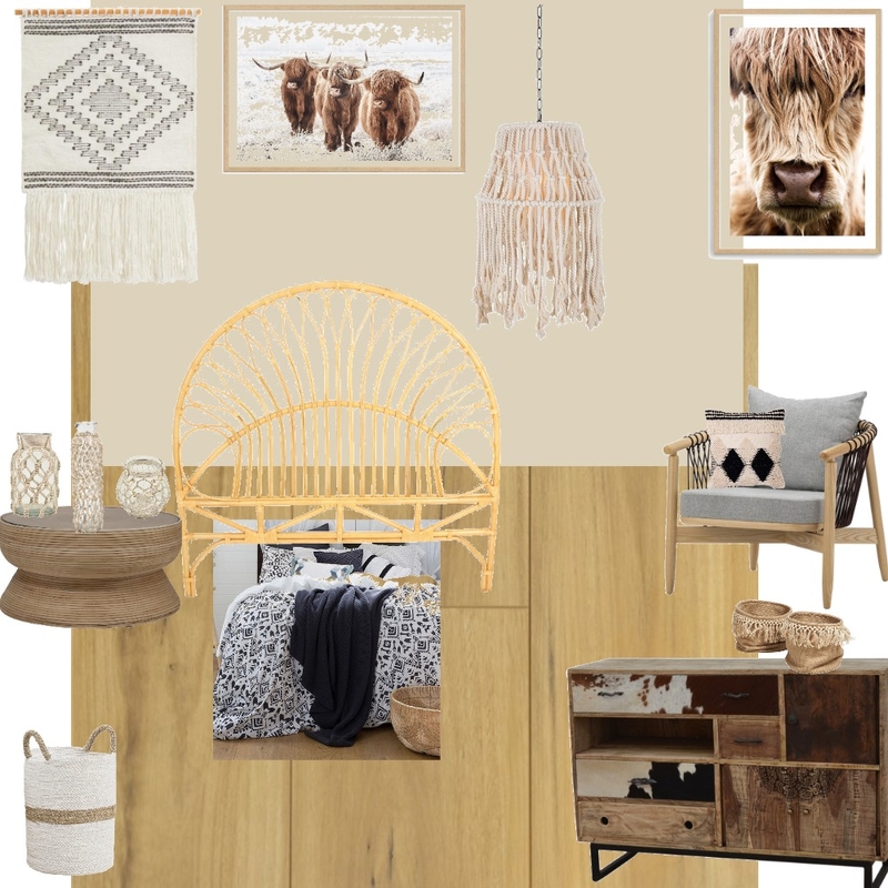 Boho bedroom Mood Board by lolrainydayz on Style Sourcebook