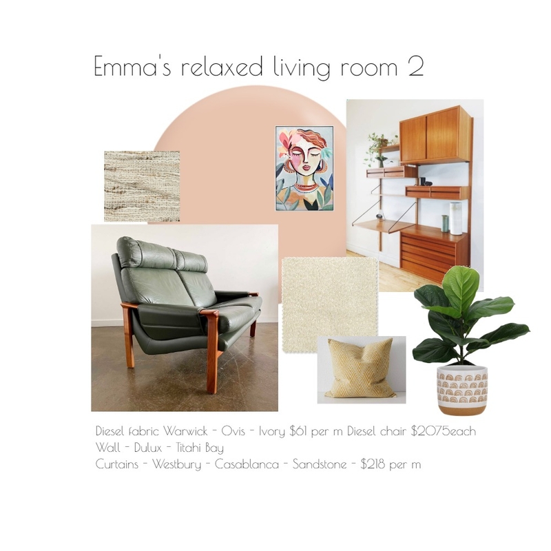 Emma's relaxed living room 2 Mood Board by AndreaMoore on Style Sourcebook