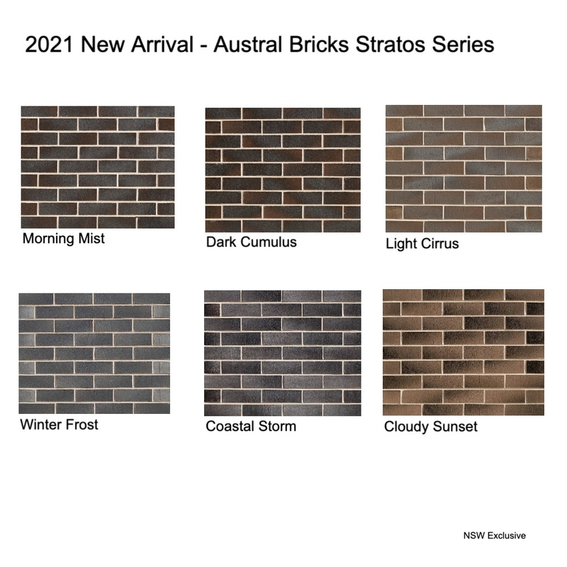 2021 New Arrival - Austral Bricks Stratos Series Mood Board by Brickworks Building Products on Style Sourcebook
