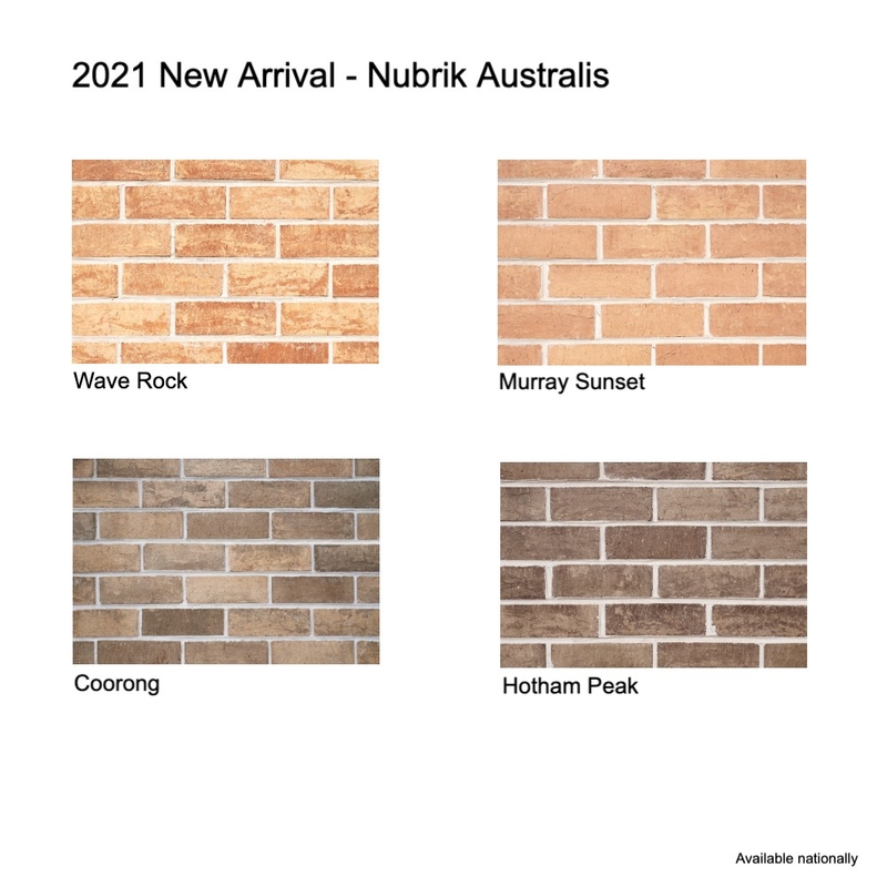 2021 New Arrival - Nubrik Australis Mood Board by Brickworks Building Products on Style Sourcebook