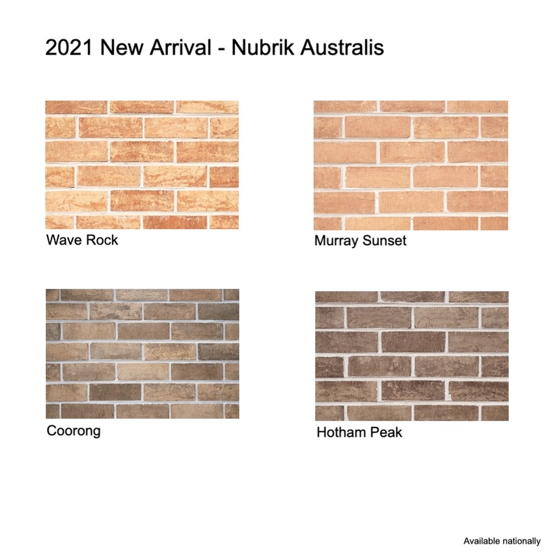 2021 New Arrival - Nubrik Australis Mood Board by Brickworks on Style Sourcebook