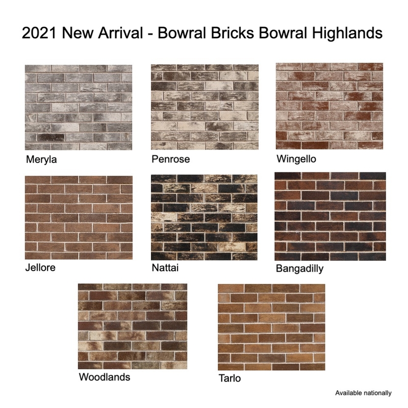 2021 New Arrival - Bowral Bricks Bowral Highlands Mood Board by Brickworks Building Products on Style Sourcebook