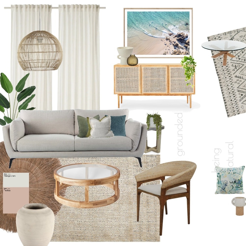 Grounded Mood Board by Textured Canvas on Style Sourcebook