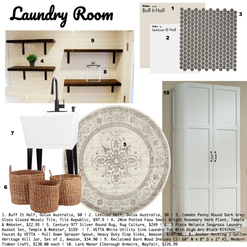 LP-Laundry Room Mood Board by evaughan on Style Sourcebook