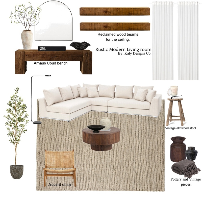 Rustic Modern Living room Mood Board by Kaly on Style Sourcebook