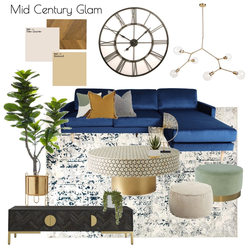 Modern Glam Mood Board by Kanso Living on Style Sourcebook