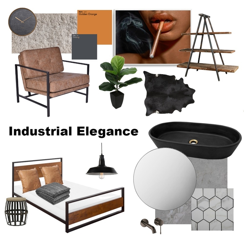 Industrial Elegance Mood Board by Emily Goldsmith on Style Sourcebook