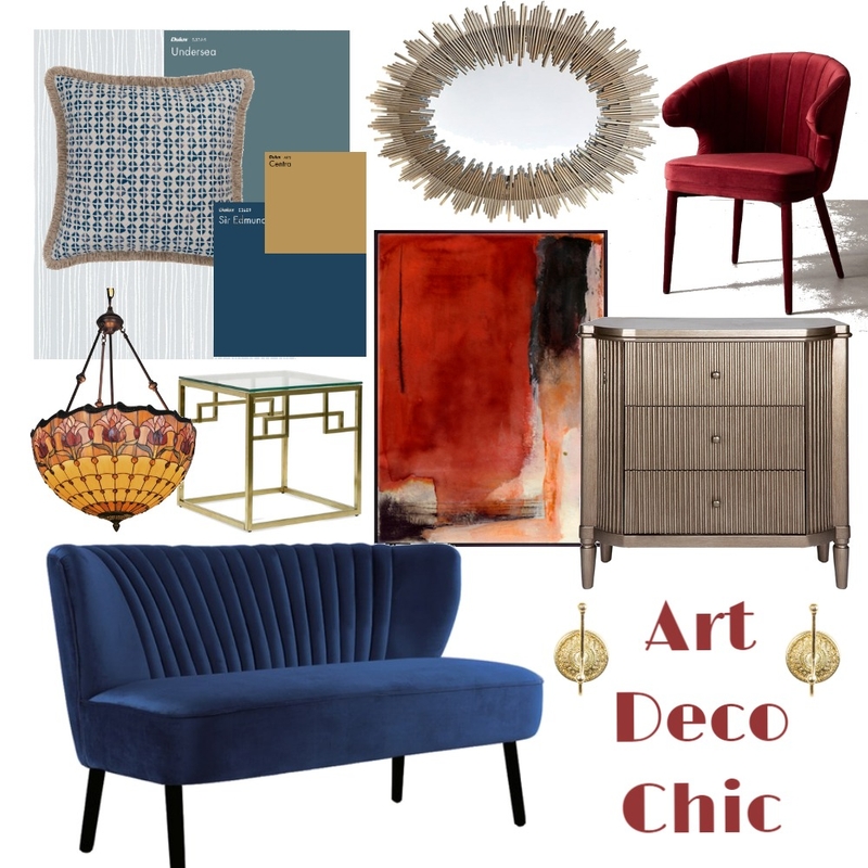 Art Deco Chic Mood Board by Emily Goldsmith on Style Sourcebook