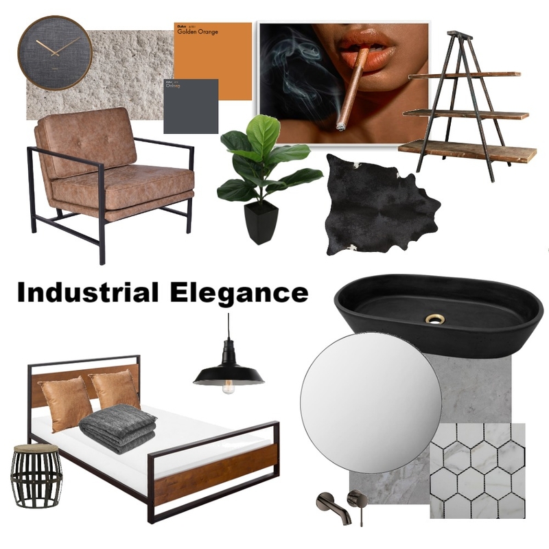 Industrial Elegance Mood Board by Emily Goldsmith on Style Sourcebook