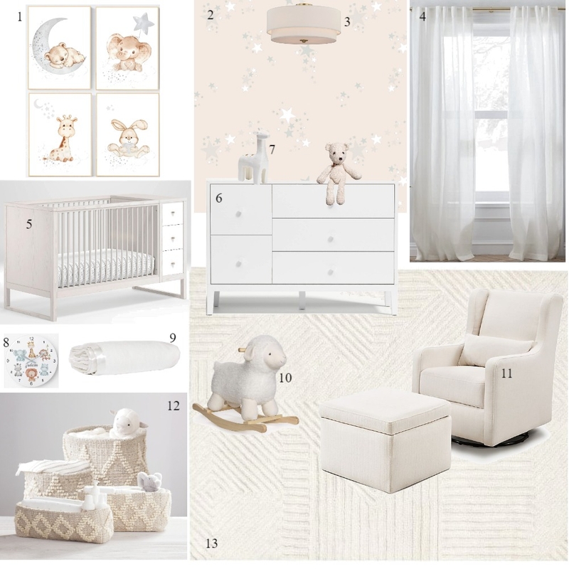 Nursery Sample Board.. Mood Board by Uyanga on Style Sourcebook