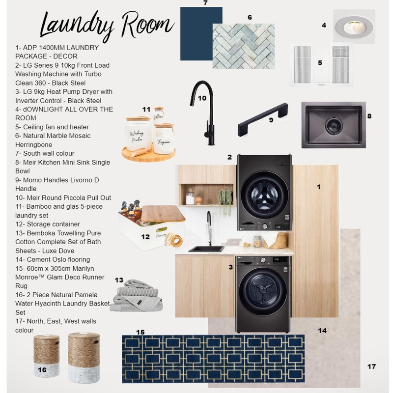 LAUNDRY ROOM Mood Board by MINA DESIGN STUDIO on Style Sourcebook