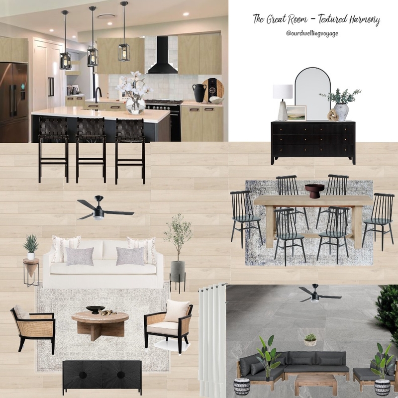 The Great Room - Textured Harmony 4.0 Mood Board by Casa Macadamia on Style Sourcebook