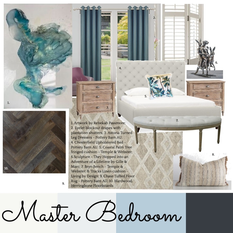 MASTER BEDROOM SAMPLE BOARD Mood Board by charmaineb77 on Style Sourcebook