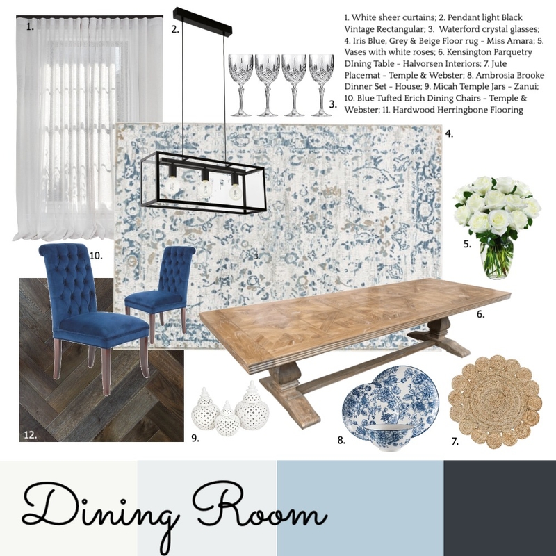 DINING ROOM SAMPLE BOARD Mood Board by charmaineb77 on Style Sourcebook