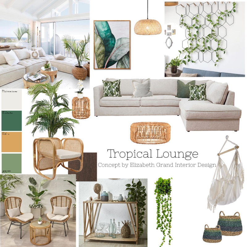 Tropical Lounge Mood Board by Elizabeth Grand on Style Sourcebook
