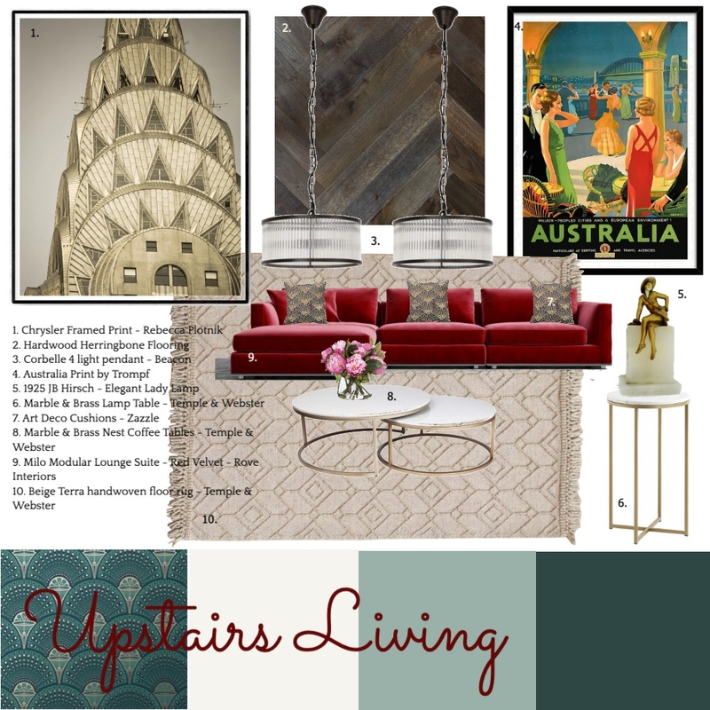 UPSTAIRS LIVING SAMPLE BOARD Mood Board by charmaineb77 on Style Sourcebook