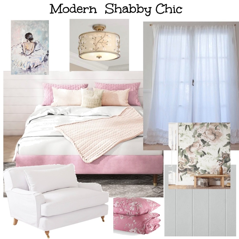 Modern Shabby Chic Mood Board by JOANNACASTLE on Style Sourcebook