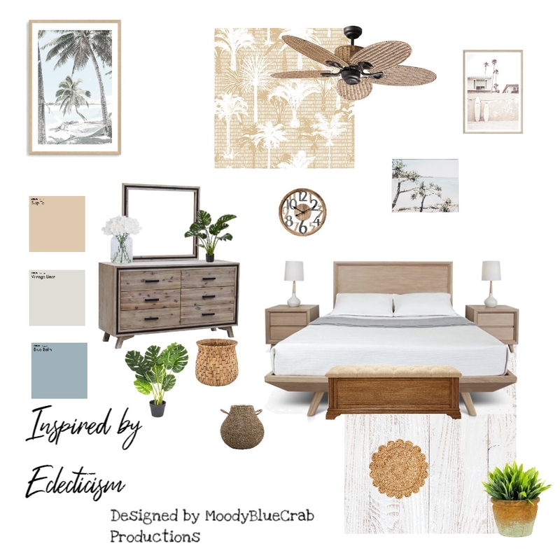 Eclectic Bedroom Mood Board by moodybluecrab on Style Sourcebook