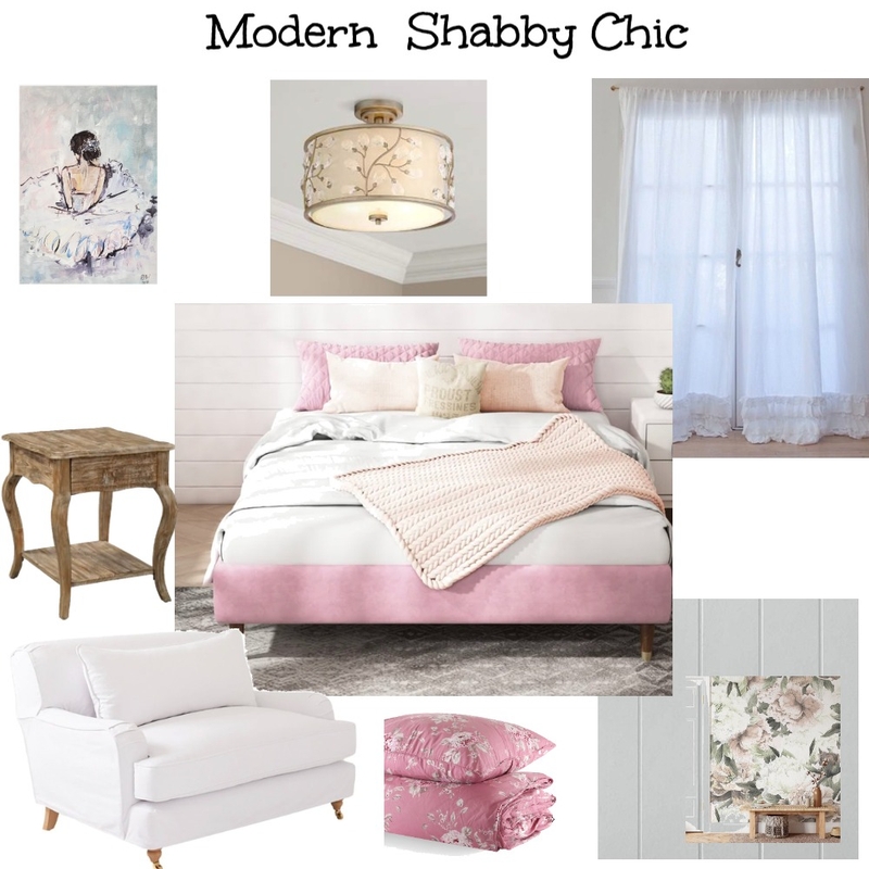 Modern Shabby Chic Mood Board by JOANNACASTLE on Style Sourcebook