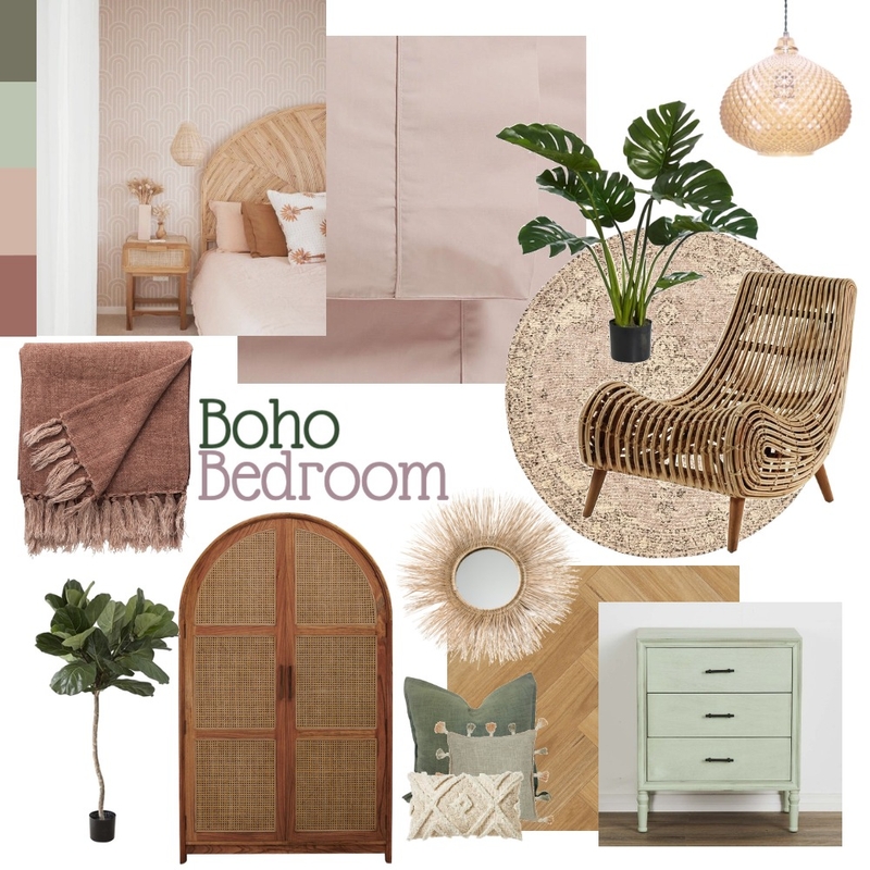 Boho Bedroom Mood Board by Zoë Hectors on Style Sourcebook