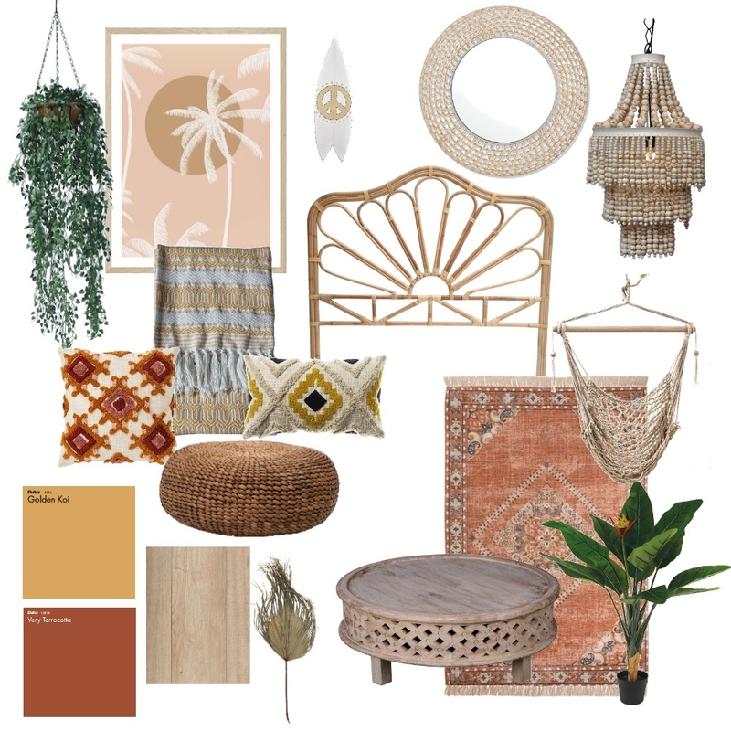 boho mood board revised #2 Mood Board by my.sunnyspot.home on Style Sourcebook