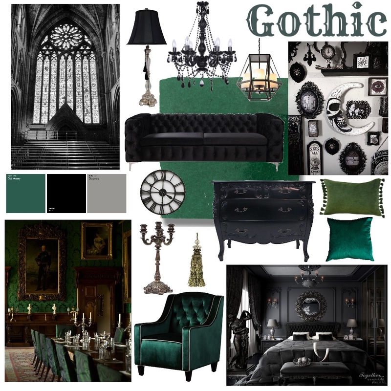 Gothic Mood Board by ashleighpaige on Style Sourcebook