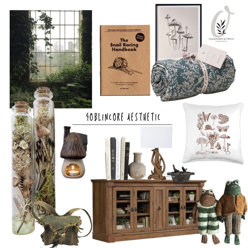 GOBLINCORE Mood Board by Oleander & Finch Interiors on Style Sourcebook